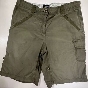 Lands end women’s hiking shorts army green size 8